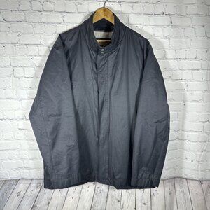 Joseph Abboud Outerwear Mens Coat Black Zip Front Casual Softshell Jacket